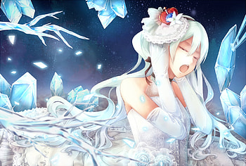 Miku Hatsune, singing, music, anime, hatsune miku, song, vocaloid, female HD wallpaper
