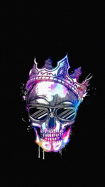 Colourfull Skull, NEW HD phone wallpaper