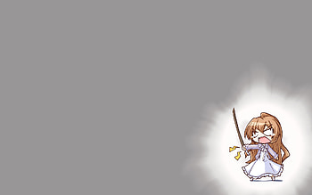 little worrier (toradora), sword, anime, girl, worrier, little HD wallpaper