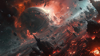 Epic Sci-Fi Space Opera Ruins, Sci Fi, space opera, planet, ruin, space HD wallpaper