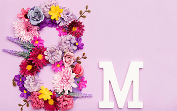 :), march, pink, day, 8, flower, women, card HD wallpaper