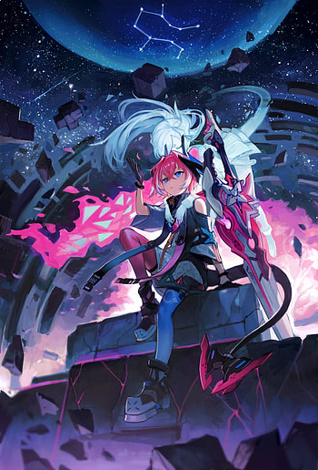 Honkai Impact, sky, magenta HD phone wallpaper