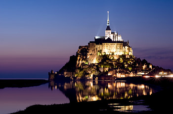 Nature, Sea, Night, Lights, Mountain, Shine, Light, France HD wallpaper