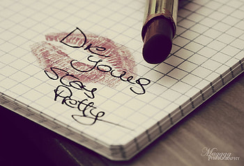 Stay pretty, die young, lips, brown, lipstick, red HD wallpaper