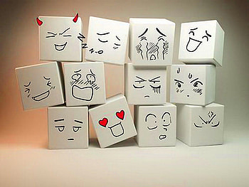 Feelings, expressions, faces, blocks HD wallpaper