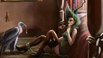 Chained Witch, Chained, Dark, Wicca, Witch, Fantasy HD wallpaper