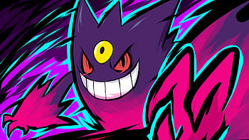 Haunter , Mega Gengar appearance, Ghost-type Pokmon, Eerie background HD wallpaper