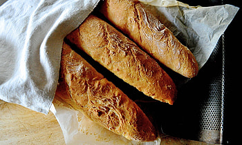 Fresh baguette, Farm-fresh ingredients, Traditional French, Rustic charm HD wallpaper