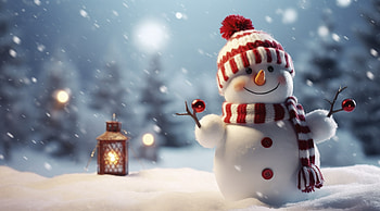 snowman HD wallpaper
