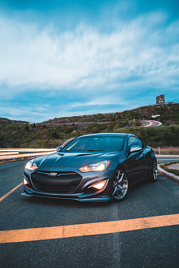 Sports, Cars, Road, Car, Front View, Sports Car, Genesis HD phone wallpaper