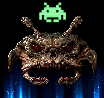 Invader, fantasy, art, game HD wallpaper