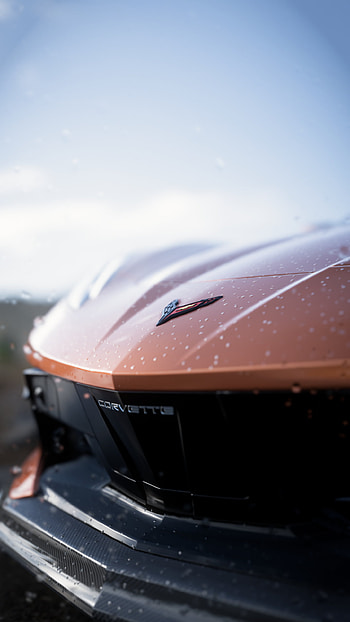 Horizon corvette, cloud, sky, forza, realistic, 5, , games, shevrolet, super car HD phone wallpaper