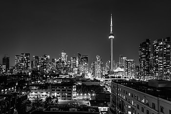 Toronto Skyline, Creative edit, City skyline, Toronto HD wallpaper