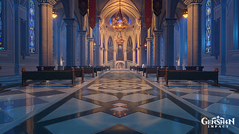 Mondstadt Cathedral - Genshin Impact, Mondstadt (Genshin Impact), cathedral, video game, Genshin Impact HD wallpaper