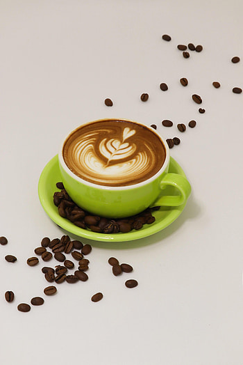 Food, Coffee, Cup, Cappuccino, Drink, Beverage, Coffee Beans HD phone wallpaper