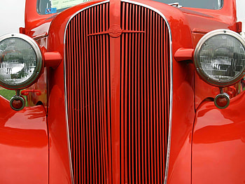 car front, classic, front, car, red HD wallpaper