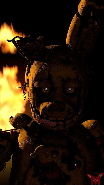 Springtrap, miedo, fnaf, arte HD phone wallpaper