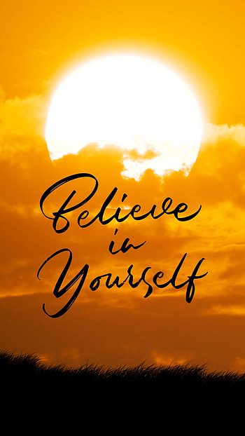 Motivation contain text "Believe in Yourself", motivational, quote HD phone wallpaper