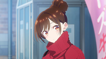 Rent-A-Girlfriend — Chizuru in Red Scarf, Anime, Rent-A-Girlfriend, Chizuru Ichinose HD wallpaper