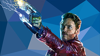Star Lord Low Poly , star-lord, superheroes, digital-art, artwork, behance HD wallpaper