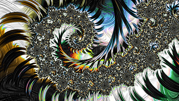 Trippy Psychedelic Fractal, colorful, colors, Abstract, fractal HD wallpaper