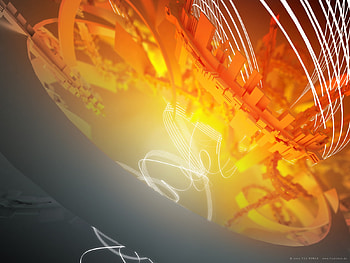 Orange Tribal, tribal, orange, abstract, yellow HD wallpaper