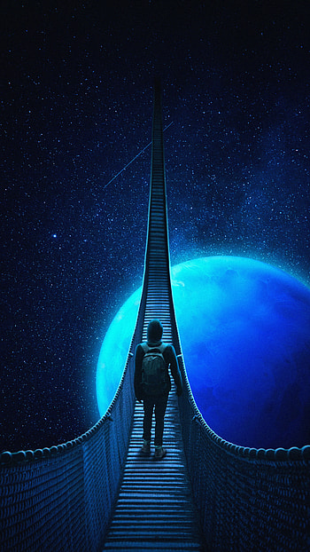 Dark, Bridge, Loneliness, Lonely, Alone, Hood HD phone wallpaper