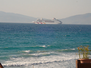 Ladies beach, ship, turkey, beaches HD wallpaper