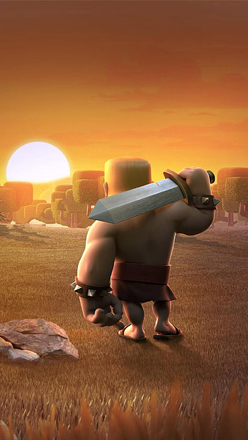 Barbarians Clash of Clans, Fearless warriors, Savage attacks, Tower demolitions HD phone wallpaper