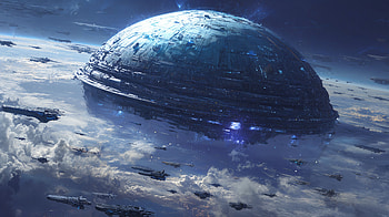 Aegis Colossus - Capital Ship | Orbital Leviathan - | Domebreaker Ark, Sci Fi, spaceship HD wallpaper