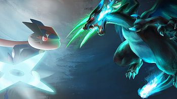 Charizard X vs Greninja, Charizard, Anime, Charizard X, Pokemon, Greninja HD wallpaper