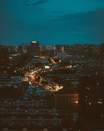Cities, Architecture, City, Building, Lights, Night City HD phone wallpaper