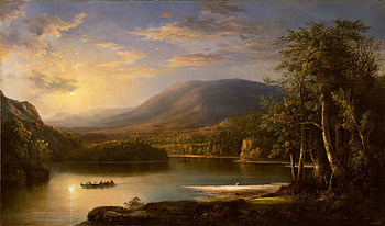 Robert Duncanson - Ellen's Isle, Loch Katrine HD wallpaper