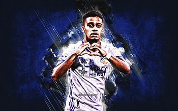 Brenner, FC Cincinnati, Brazilian footballer, portrait, blue stone background, soccer, MLS, USA, Brenner Cincinnati HD wallpaper