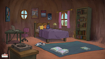 We Bare Bears Bedroom Scene -, TV Show, We Bare Bears HD wallpaper