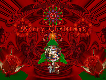 Why Can't it be Christmas all the Time, eye candy, abstract, 3d, fractal, collage HD wallpaper