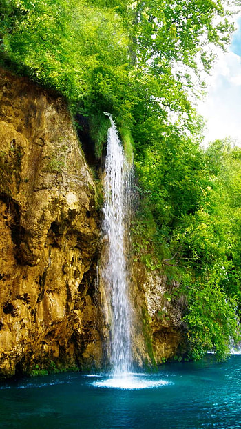 earth, nature, waterfall HD phone wallpaper