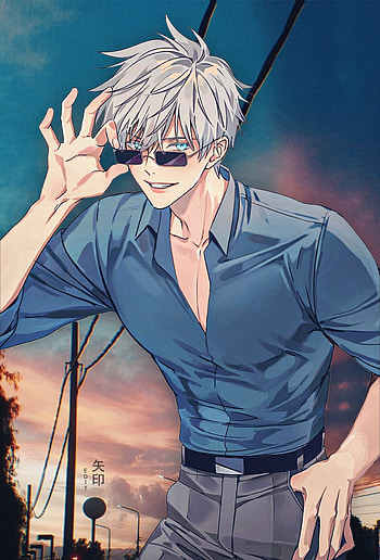 Gojo Satoru, android, , animeboy, animebackgrounds, gojosatoru, anime HD phone wallpaper