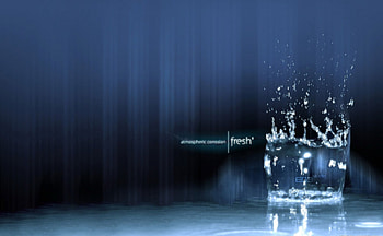 Atmospheric Corrosion | Fresh, blue, ripple, splash, drops, atmosphere, water HD wallpaper