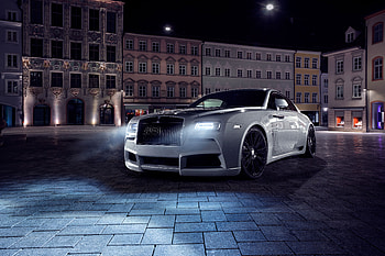 Rolls-Royce Wraith, white car, front, 2017 HD wallpaper