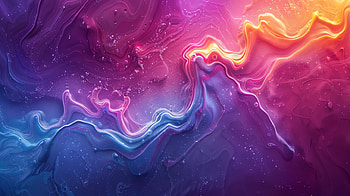Abstract fluid glow 4, AI Art, Fluid, Abstract, abstract curves, softglow HD wallpaper