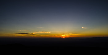 Nature, Sky, Mountains, Sun, Dawn, Horizon, Dark, Sunrise, Rise HD wallpaper