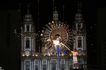 Jorge Alberto Oliveira Gomes, Olympic Flame HD wallpaper