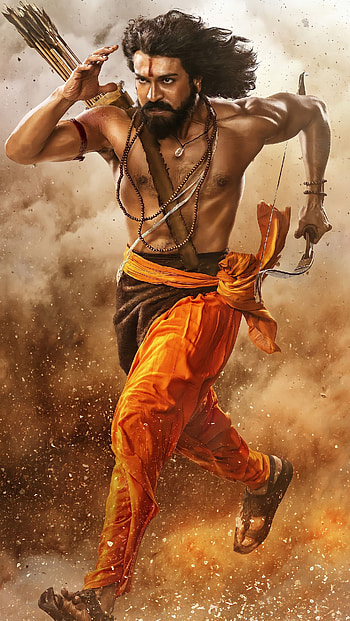 Ramcharan in RRR, rrr, ramcharan, ram HD phone wallpaper