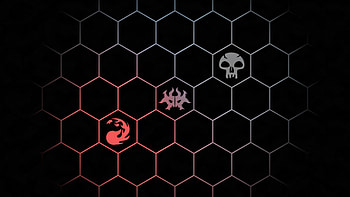 magic the gathering black mana and red mana background u HD wallpaper