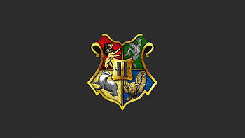 Gryffindor, Slytherin, Hufflepuff, Ravenclaw, House badges HD wallpaper