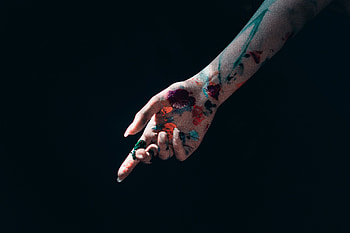 Hand, Miscellanea, Miscellaneous, Paint, Stains, Spots, Fingers, Smears, Strokes HD wallpaper