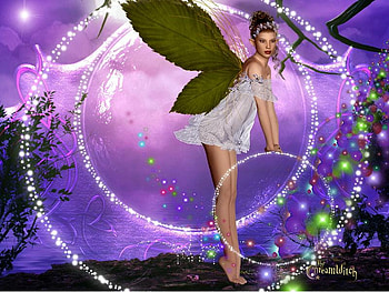 Fairy, wings, abstract, fantasy HD wallpaper