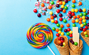 Candy laptop , Sweet and colorful, Eye-catching designs, Sugary inspiration HD wallpaper