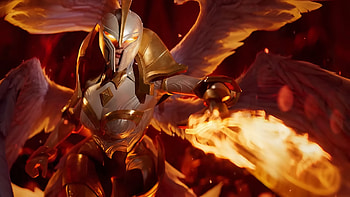 Kayle from League of Legends - Fiery Angelic Warrior, Kayle (League Of Legends), video game, League Of Legends HD wallpaper